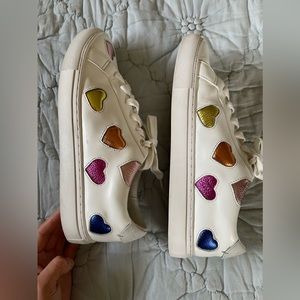Kurt Geiger London hearts sneakers tennis shoes